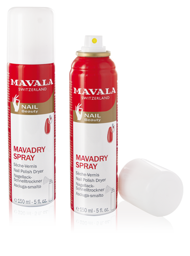 Mavadry Spray, transparent spray, makes nail polish dry faster. — MAVALA  INTERNATIONAL