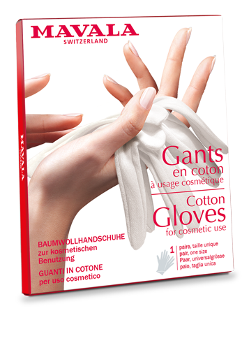 Cotton Gloves — 100 % cotton, one size.