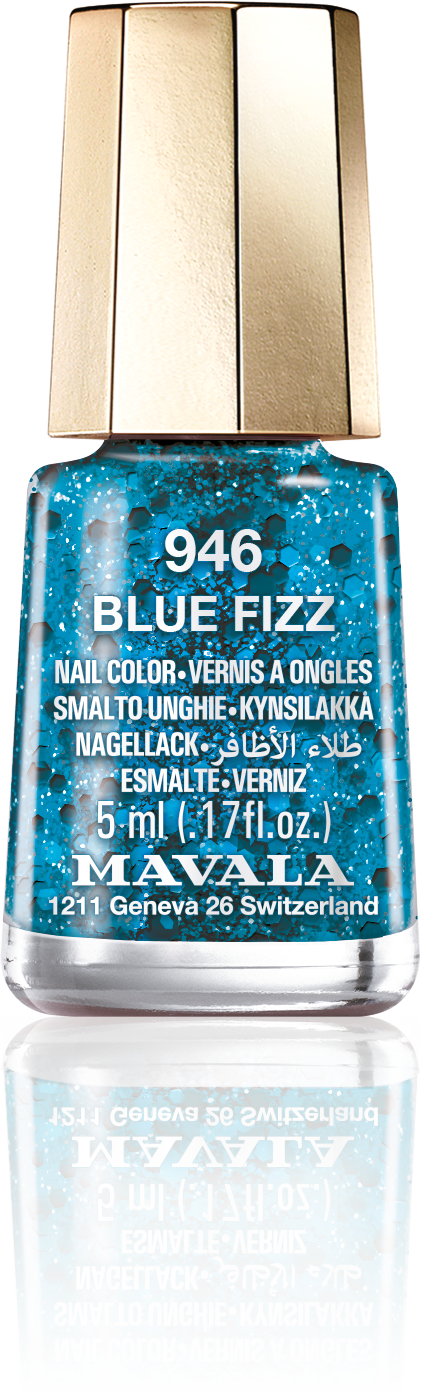 Blue Fizz — With bluish glitters, full of starry promises