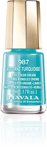 Vibrant Turquoise — A deep-pigmented turquoise 