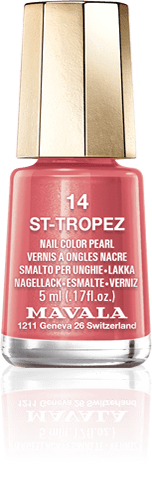 St-Tropez — A pink-red colour, between raspberry and watermelon, the typical facade of the Côte-d'Azur