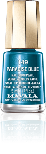 Paradise Blue — A tropical ocean blue 