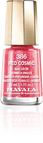 Red Cosmic — Bezauberndes, glitzerndes Kristallrot